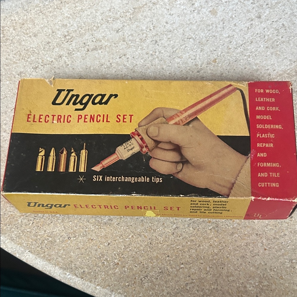 Ungar Electric Pencil Set with Interchangeable Tips